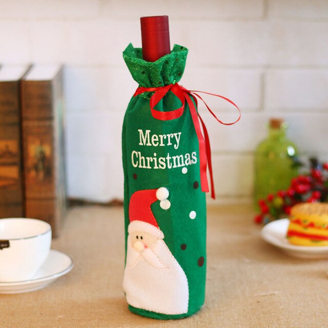 Vianočný obal na fľašu