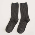 Dámske jednofarebné rebrované ponožky