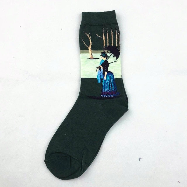 Dámske art ponožky