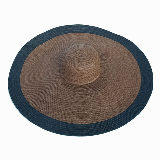 Dámsky oversize plážový klobúk
