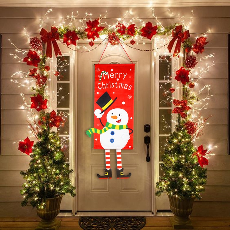 Vianočná dekorácia na dvere