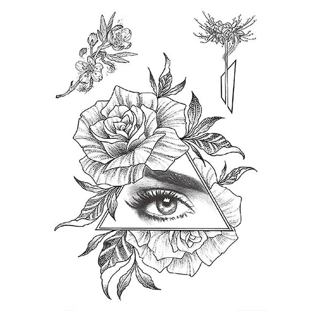 Dočasné tetovanie ruže