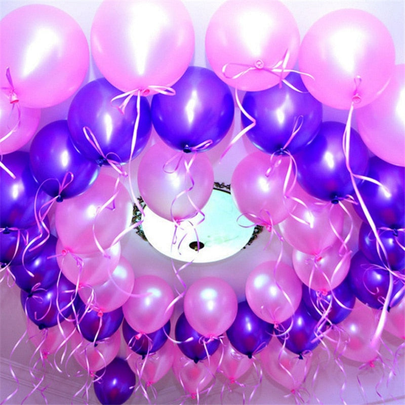 Sada farebných latexových balónov