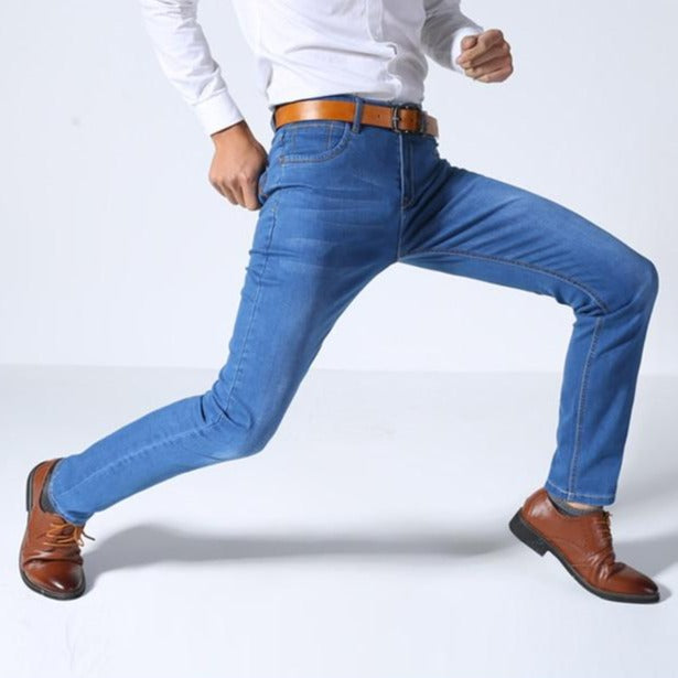 Pánske elastické slim džínsy