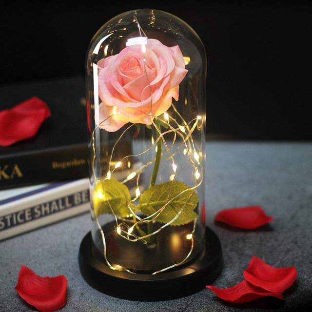 Umelá LED večná ruža