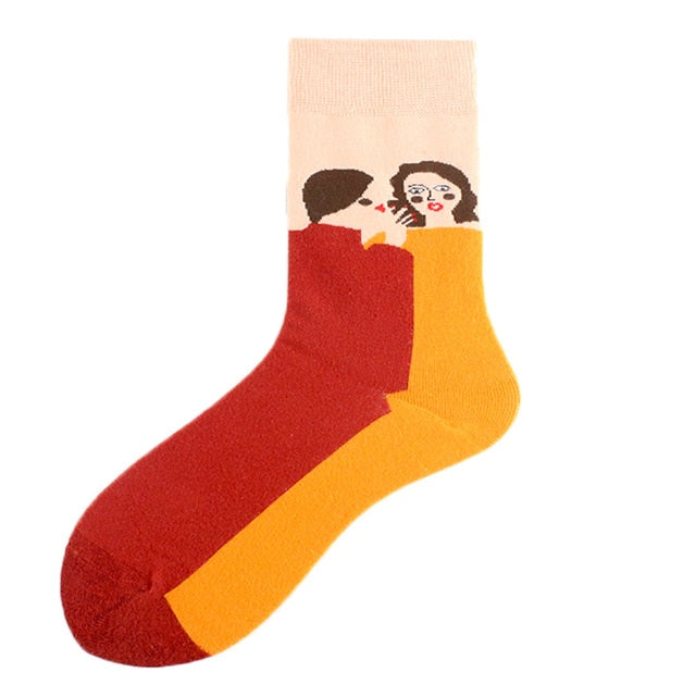 Dámske ponožky s plameniakom