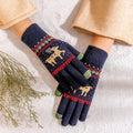 Pletené rukavice so sobíkmi
