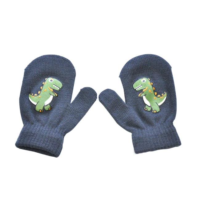 Detské rukavice s dinosaurom