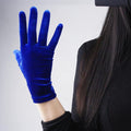 Dámske zamatové elegantné rukavice