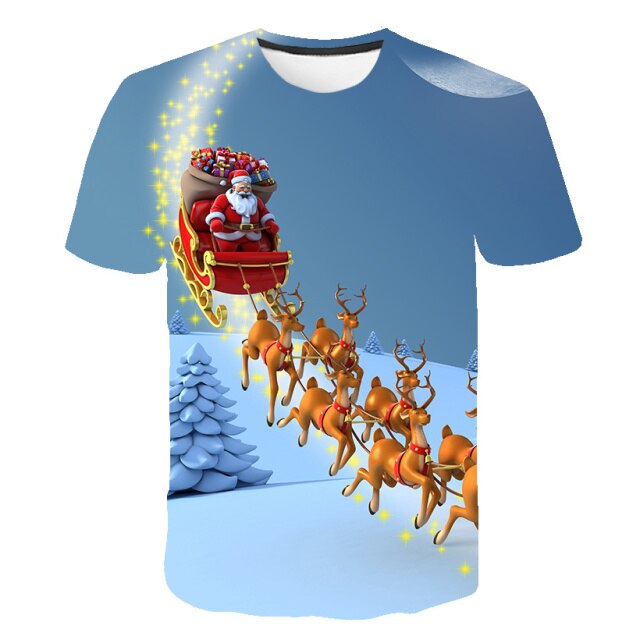 Vianočné tričko s 3D potlačou
