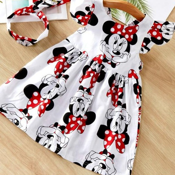 Dievčenské šaty s Minnie Mouse
