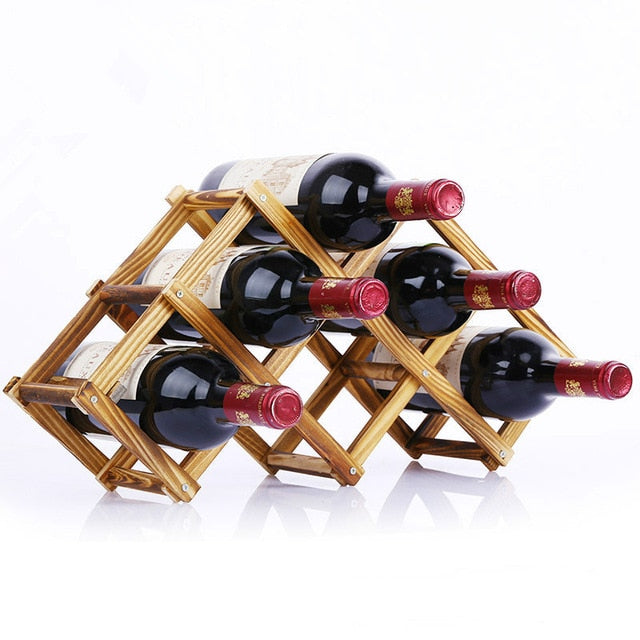 Drevený stojan na víno