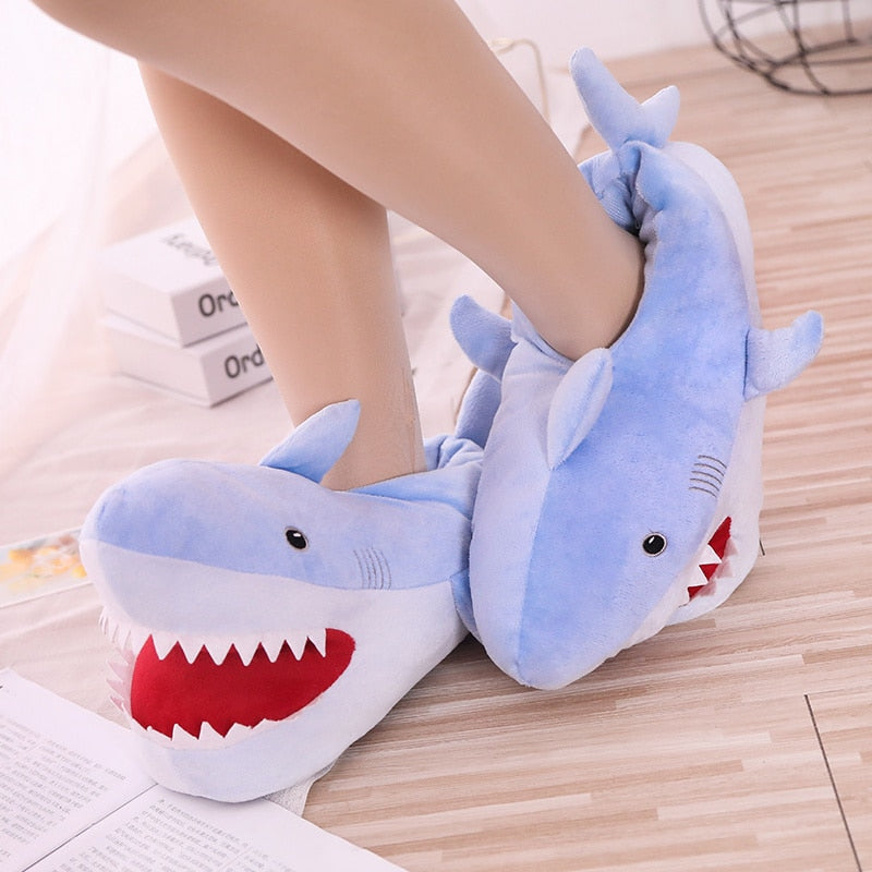 Dámske papuče v tvare žraloka
