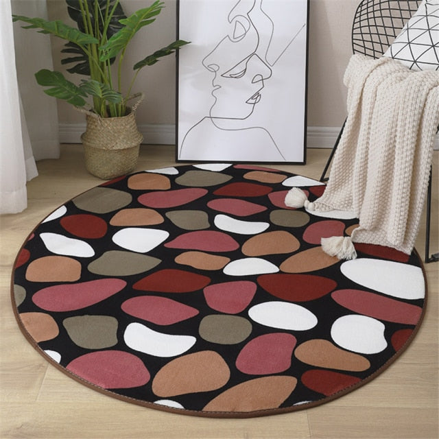 Okrúhly mäkký koberec (Výpredaj)