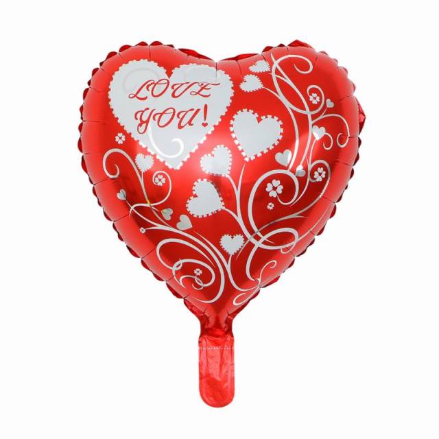 Fóliové balóny v tvare srdca na Valentína