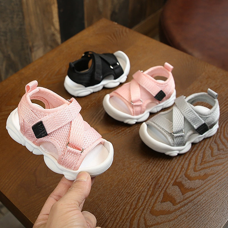 Detské textilné sandále na suchý zips