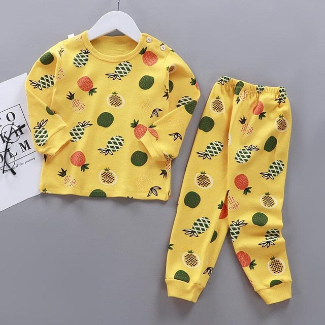 Detské pyžamo bavlnené s dlhým rukávom