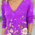 Dámsky kvetovaný sveter