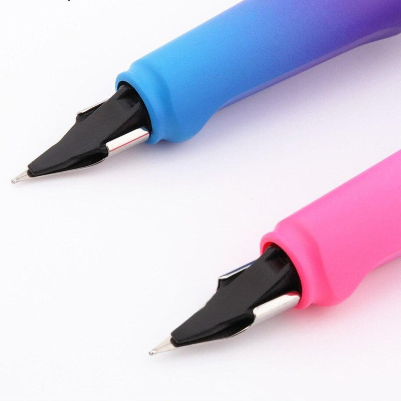Plniace pero v dúhových farbách