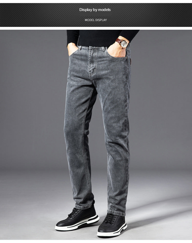 Pánske rovné strečové basic džínsy