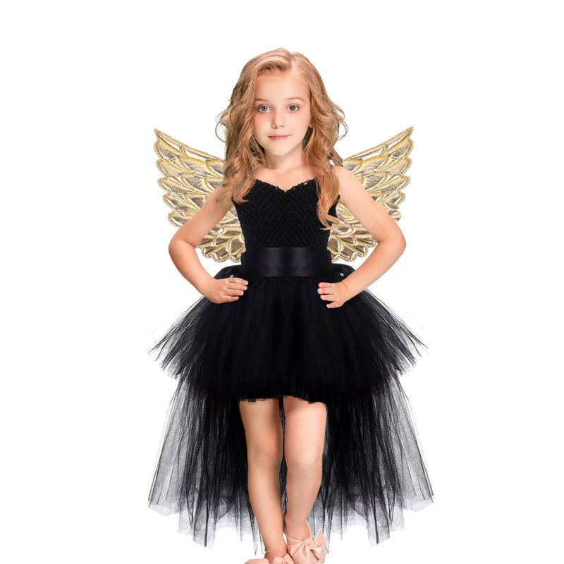 Dievčenský kostým anjel s krídlami