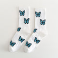 Dámske ponožky s motýlom