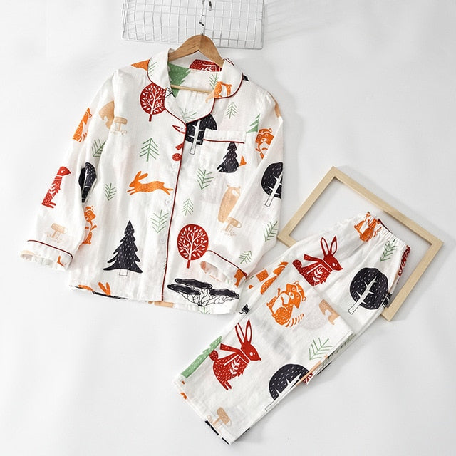 Dámske pohodlné pyžamo so vzorom
