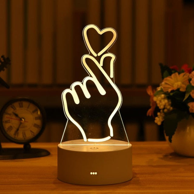 Valentínska dekoračná lampa
