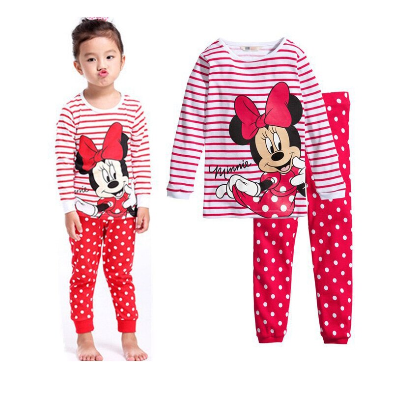 Dievčenské dlhé pyžamo s myškou Minnie Mouse