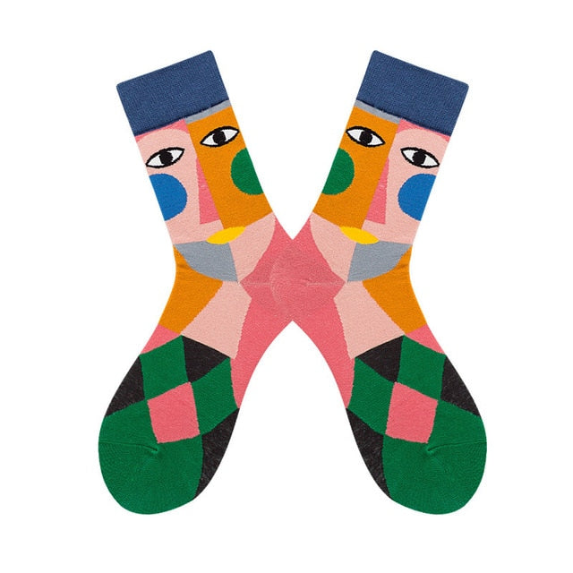Dámske abstraktné ponožky