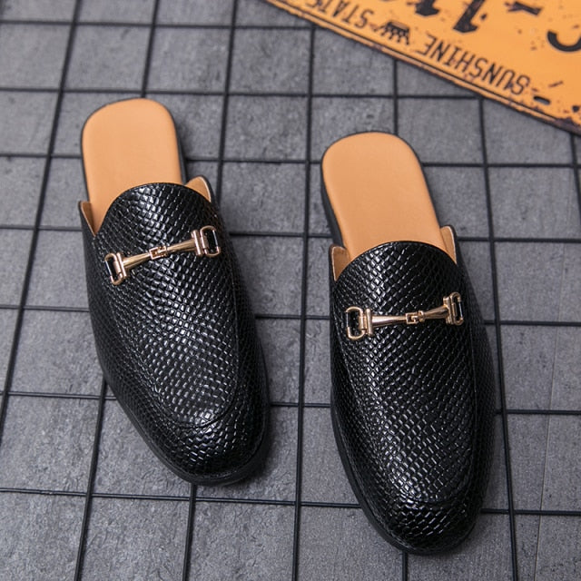 Pánske slip-on so vzorom