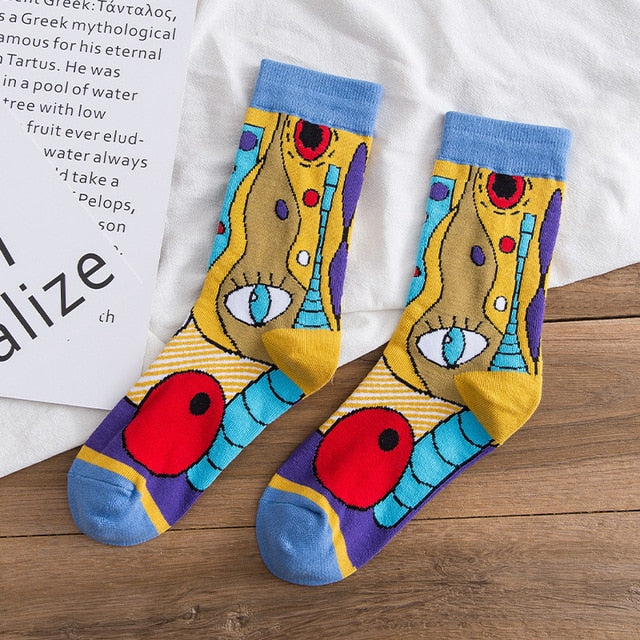Dámske abstraktné ponožky