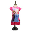 Dievčenské šaty Frozen Disney s krátkym rukávom