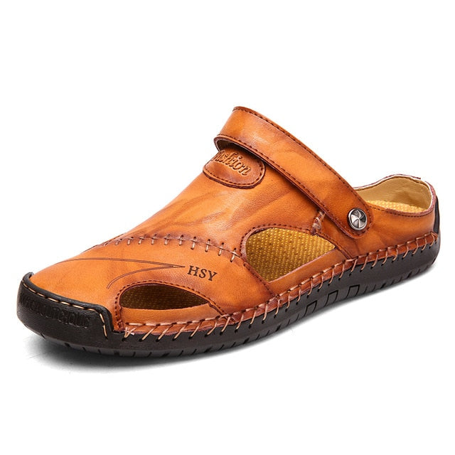 Pánske kožené sandále