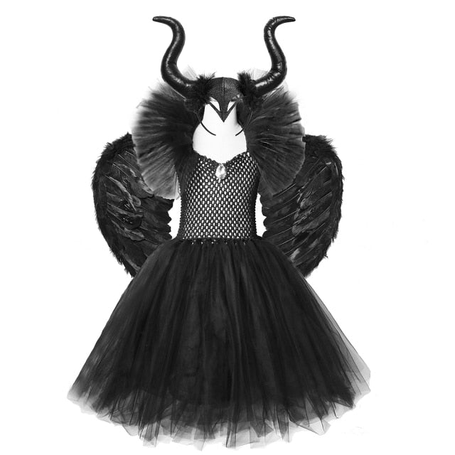 Dievčenský kostým Maleficent