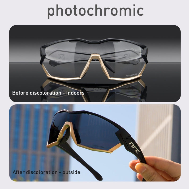 Fotochromatické cyklistické okuliare v