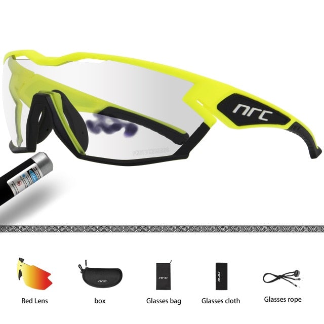 Fotochromatické cyklistické okuliare v