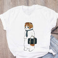 Dámske tričko s roztomilou mačkou