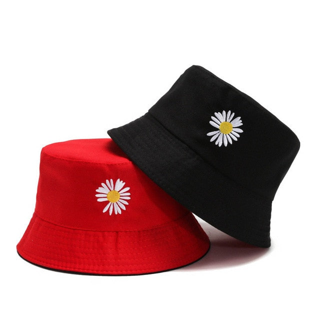 Dámsky klobúk bucket hat s kvetinkou
