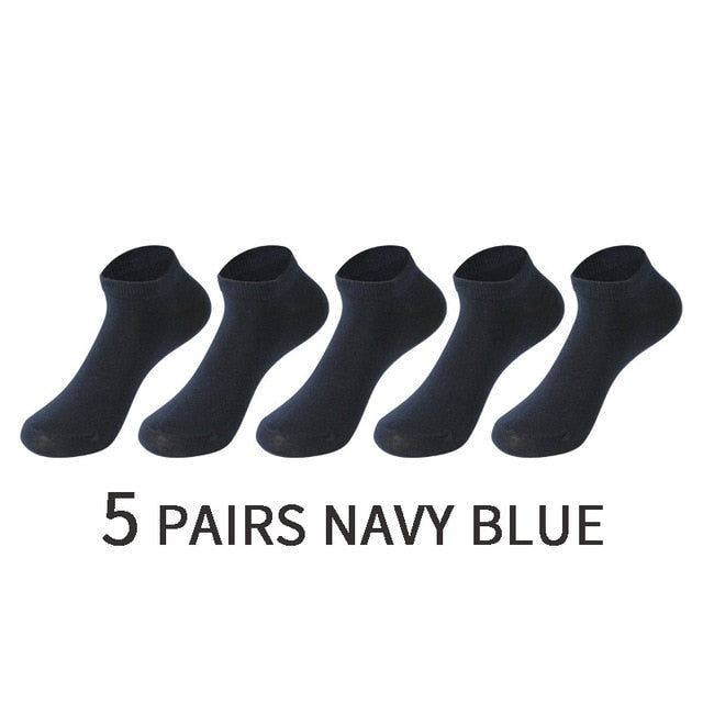 Pánske krátke bavlnené ponožky 5 párov