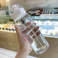 Transparentná fľaša na vodu s pútkom