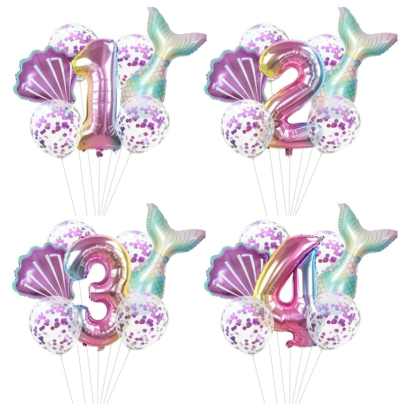 Balóny s motívom morskej víly