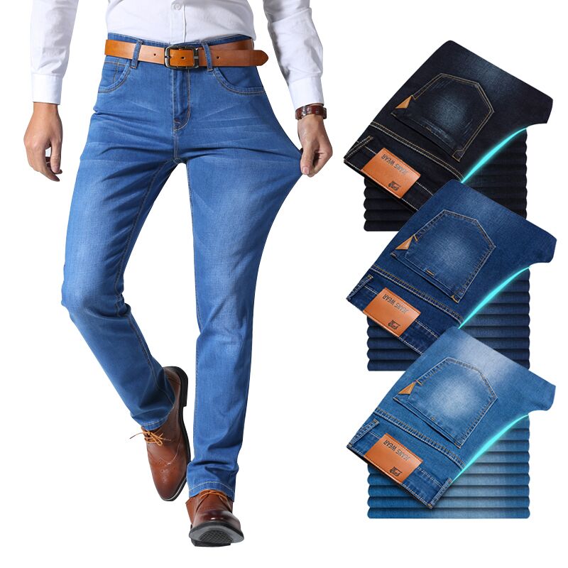 Pánske elastické slim džínsy (Výpredaj)