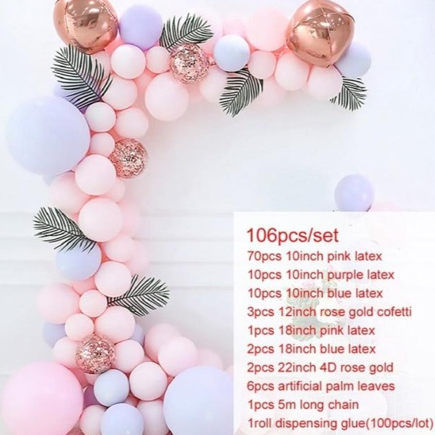 Balónová girlanda rôznych farieb (Výpredaj)
