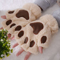 Dámske rukavice v tvare medvedích labiek