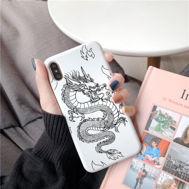 Silikónový kryt na Huawei s dračím dizajnom