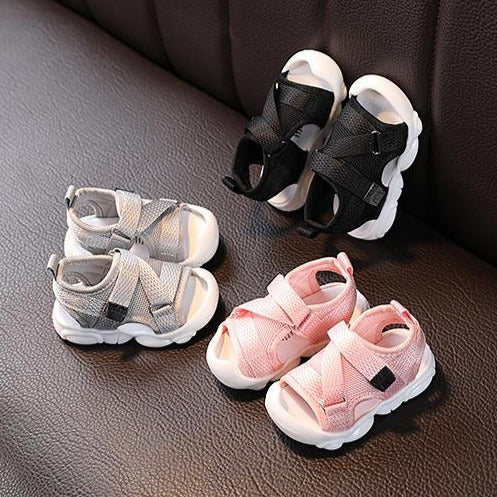 Detské textilné sandále na suchý zips