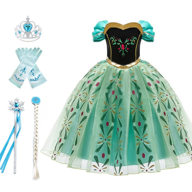 Dievčenský kostým princezná Anna z Frozen
