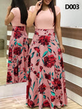Dámske maxi šaty s kvetinovou sukňou