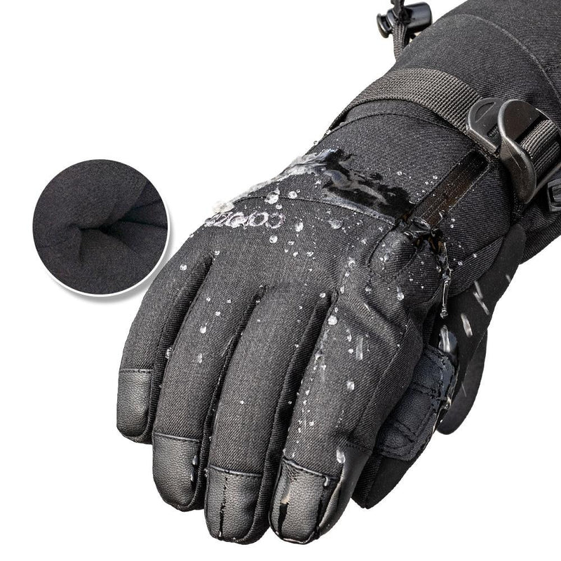 Snowboardové šedé rukavice